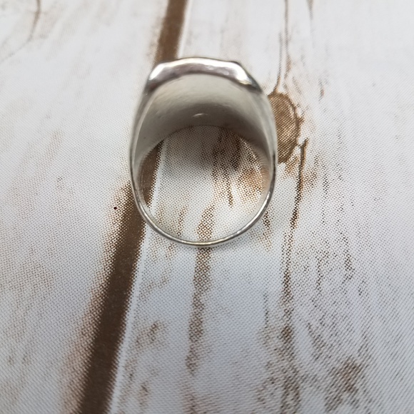 Vintage Carved Silver Plated Rings - Picture 8 of 8